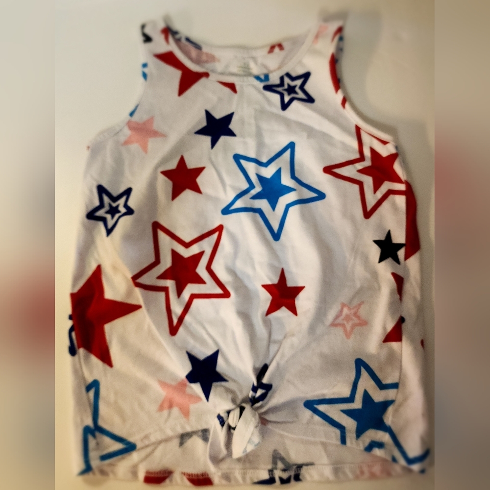 4th of July/Patriotic tank top for girls